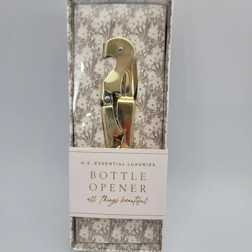 MARGOT ELENA Gold Bottle Opener - M.E. Essential Luxuries NEW IN BOX